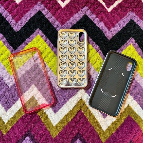 Bundle of Three Pink iPhone X / XS Cases - Picture 2 of 5